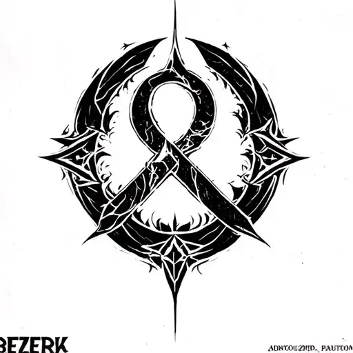 berzerk manga rune + doom game rune style tatto design tattoo design idea
