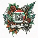 Palestine dies tattoo design idea