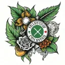 Palestine dies tattoo design idea