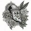 Palestine dies tattoo design idea