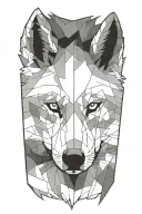 minecraft wolf tattoo design idea