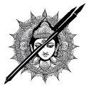 Aham Brahmasmi tattoo design idea