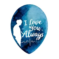 Memorial tattoo for Grandpa and Grandma with the last heartbeat in the shape of a heart. Saying I Love You Always tattoo design idea