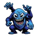 korg kicking Casper the ghost tattoo design idea