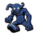 korg kicking Casper the ghost tattoo design idea