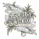 Isaiah 41:10 written across inside arm under eblow cress tattoo design idea