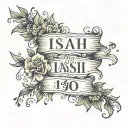 Isaiah 41:10 written across inside arm under eblow cress tattoo design idea