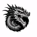 Mortal Kombat Dragon tattoo design idea