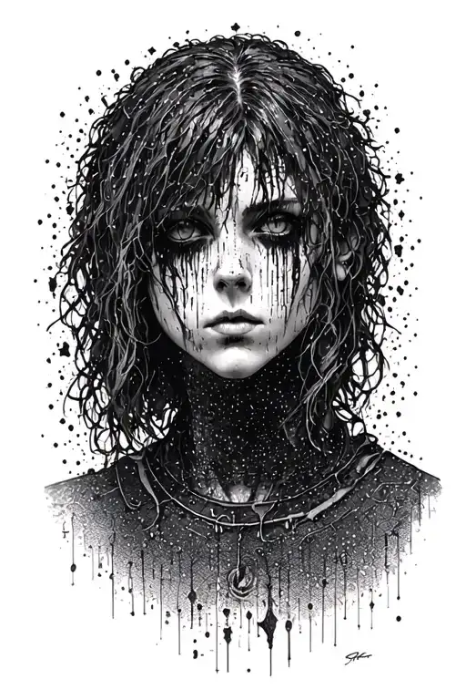 Silent hill video game character tattoo design idea