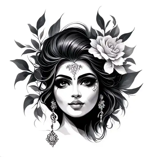 Devi tattoo design idea