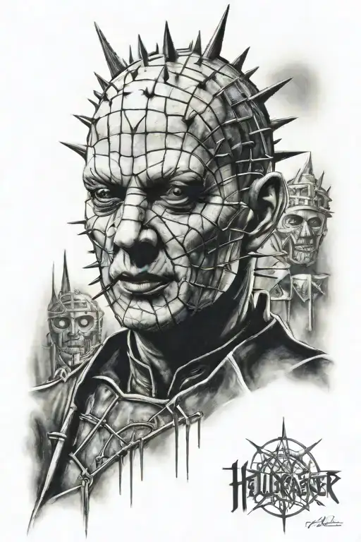 hellraiser pinhead tattoo design idea