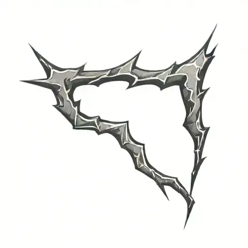 Filler Lightning Bolts tattoo design idea