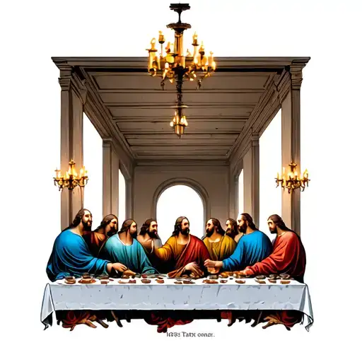 the last supper tattoo tattoo design idea