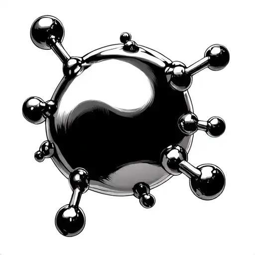 Adrenaline Molecule structure tattoo design idea