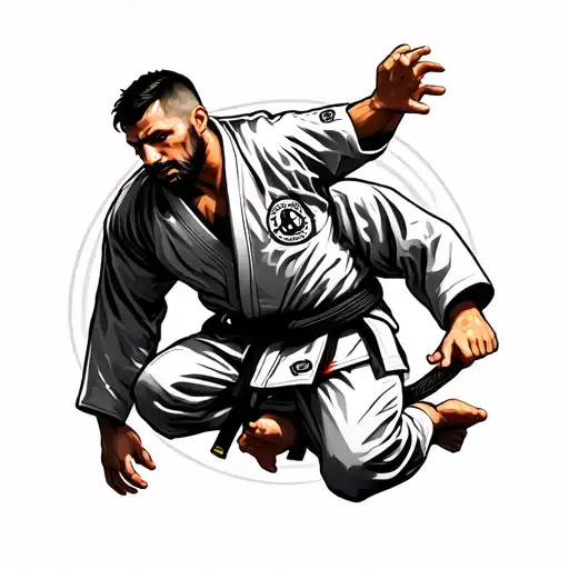 jiu jitsu tattoo design idea