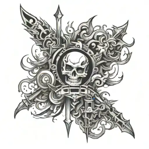 Konami Code tattoo design idea