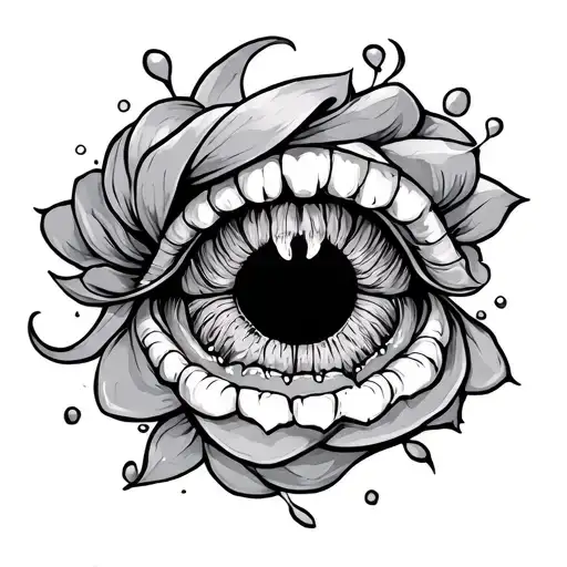 Nipple tattoo design idea