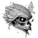 mose code ANJAN tattoo design idea