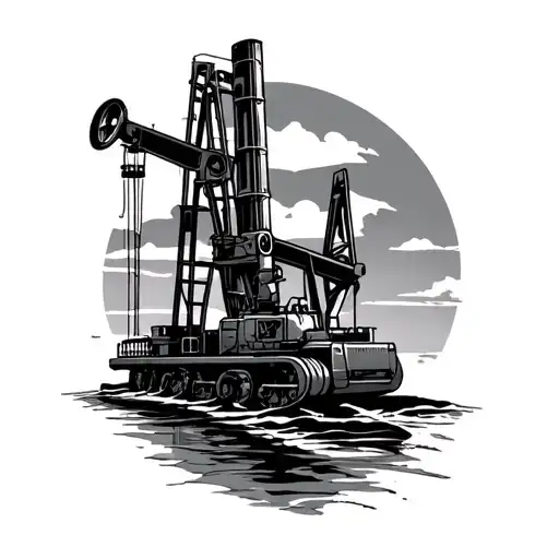 Oilfield tattoo design idea