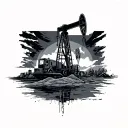Oilfield tattoo design idea