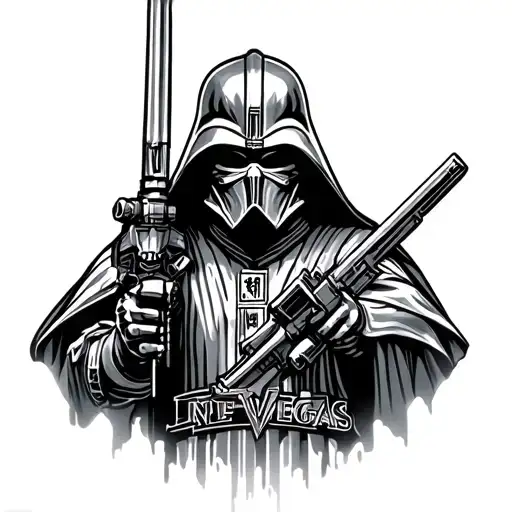 new Vegas Caesars legion alongside star wars sith tattoo design idea