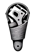 carpenter tools tattoo design idea