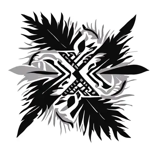 mapuche symbol made tattoo design idea
