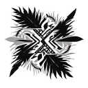 mapuche symbol made tattoo design idea