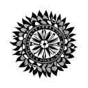mapuche symbol made tattoo design idea