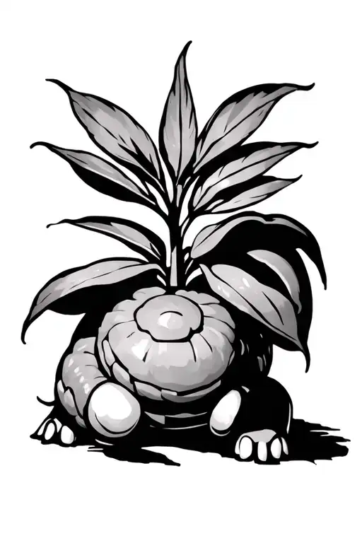 mario bros pirhana plant tattoo design idea