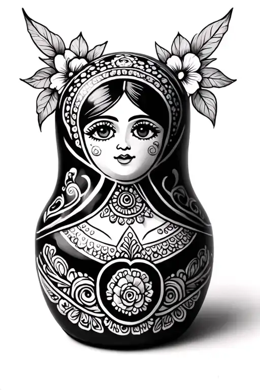 Russian Doll tattoo design idea