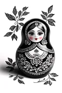 Russian Doll tattoo design idea