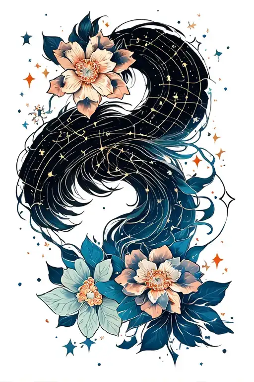 southern cross constellation tattoo design idea