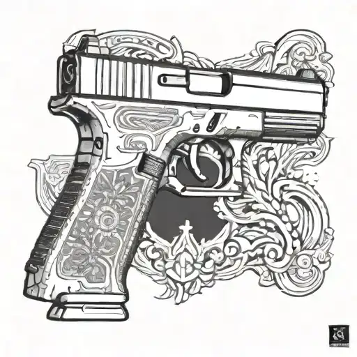 glock 17x gen 5 tattoo design idea