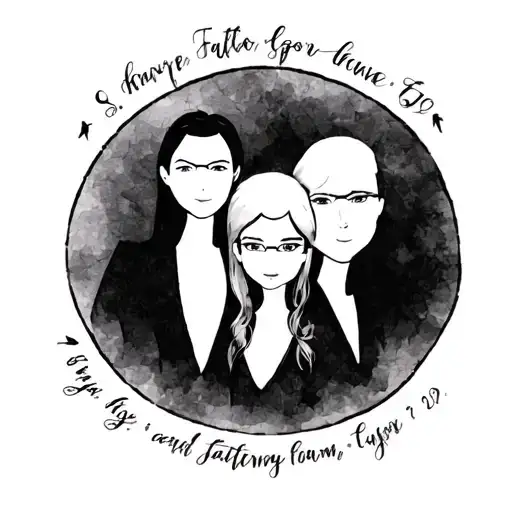 small text tattoo with my family's birthdates, 3 persons tattoo design idea