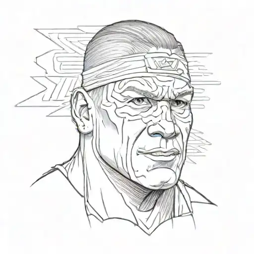 wwe john cena tattoo design idea