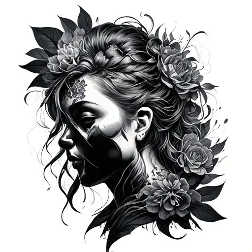 Depersonalization tattoo design idea