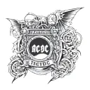 AC/DC tattoo design idea