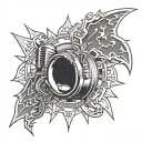 AC/DC tattoo design idea