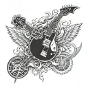 AC/DC tattoo design idea