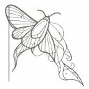 a moth to a flame tattoo design idea