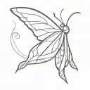 a moth to a flame tattoo design idea