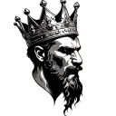 Crown, king, royalty tattoo design idea