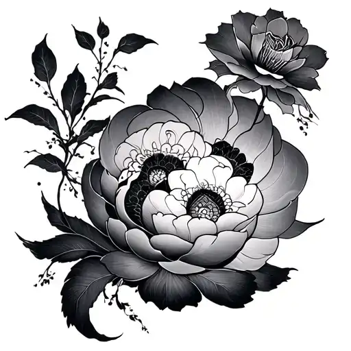 Asian art tattoo design idea