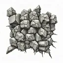 Stone Wall tattoo design idea
