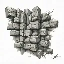 Stone Wall tattoo design idea
