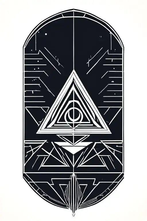 illuminati sign tattoo design idea