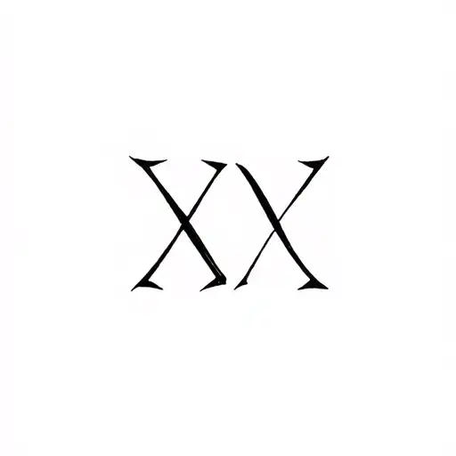 XVII tattoo design idea