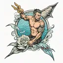 Artem,swimmer,champion tattoo design idea