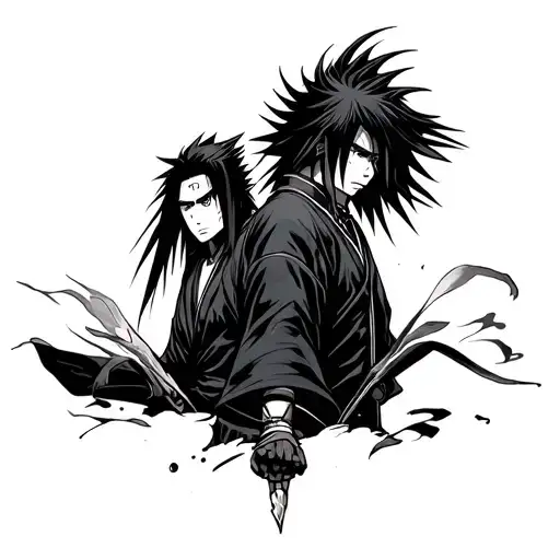Itachi and Madara Uchiha perfect sunoo tattoo design idea